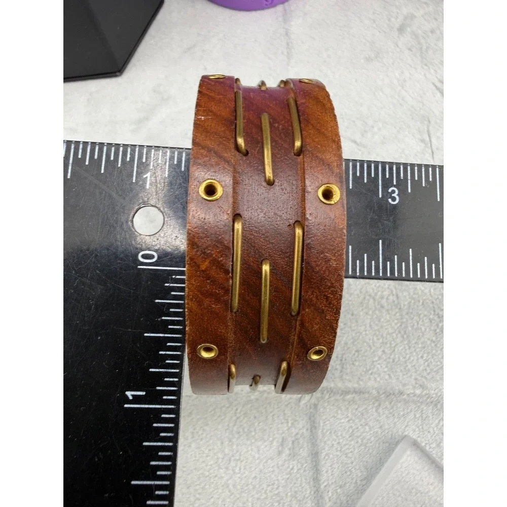 Vintage Wood Bangle Bracelet‎ 8.5